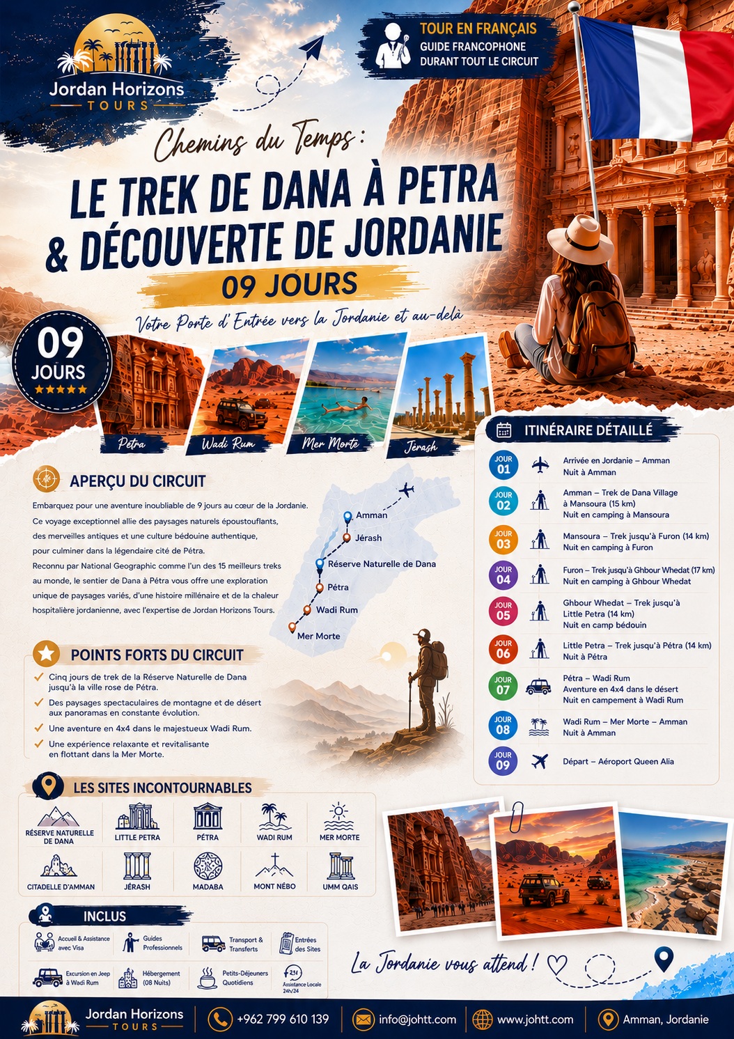 Randonnées en Jordanie - De Dana à Petra - Circuits d'aventure en Jordanie